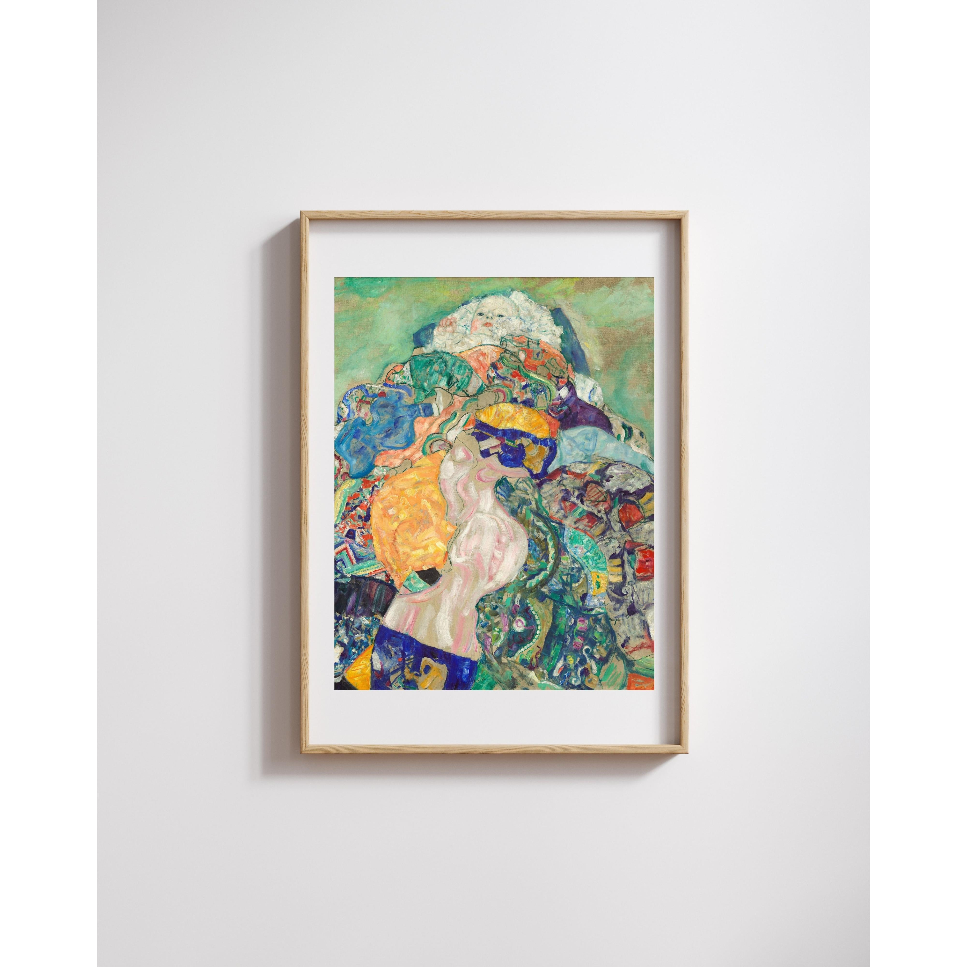 Gustav Klimt - Bebek - Beşik Fine Art Baskı