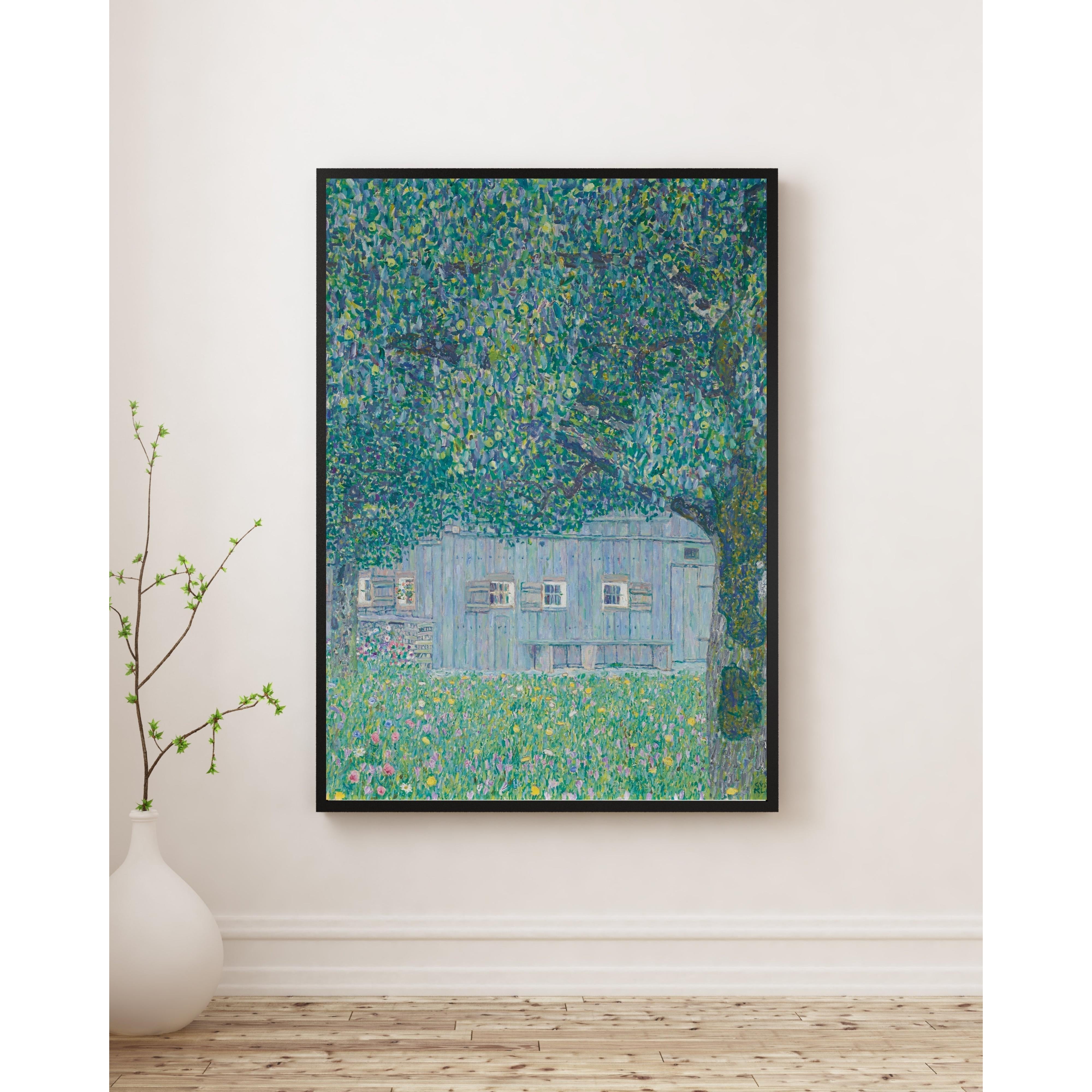 Gustav Klimt - Yukarı Avusturya Çiftlik Evi poster