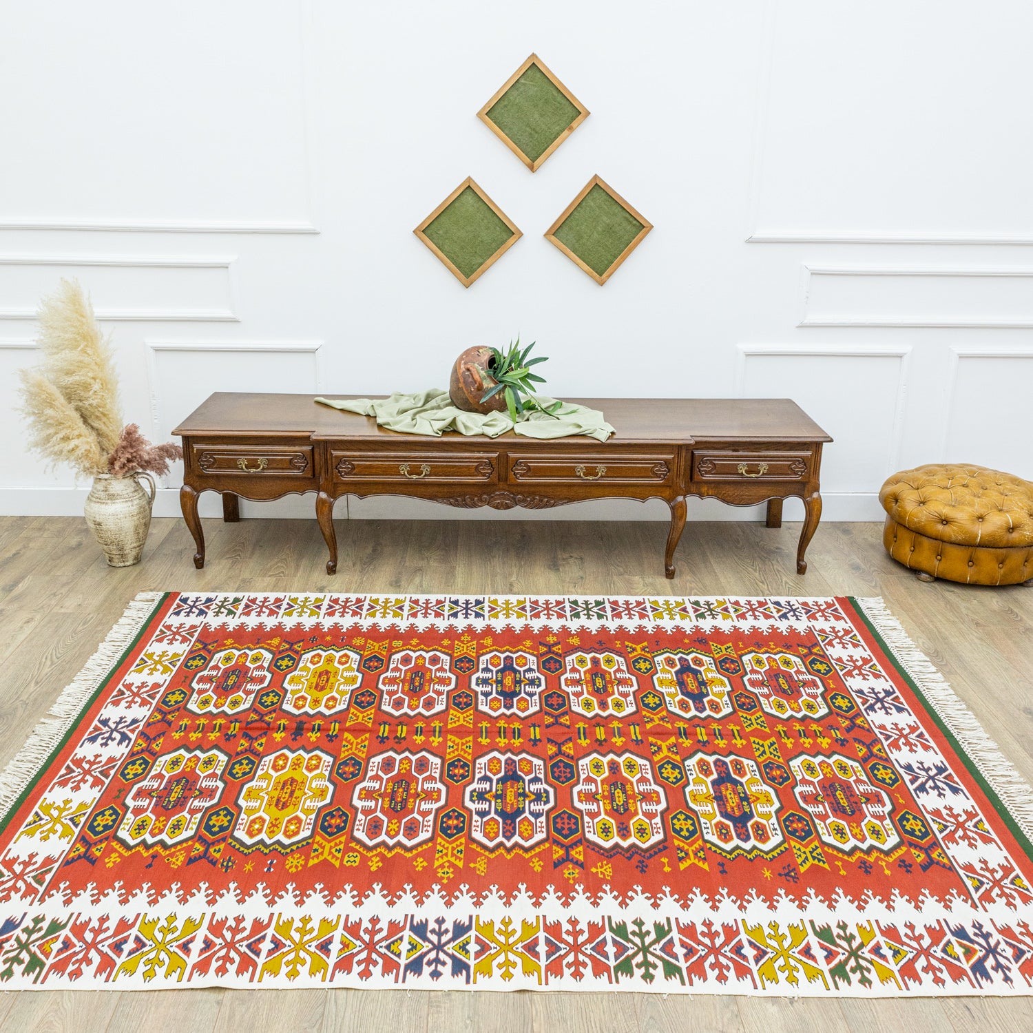 Halas El Dokuma İpek Kilim 169x236 cm