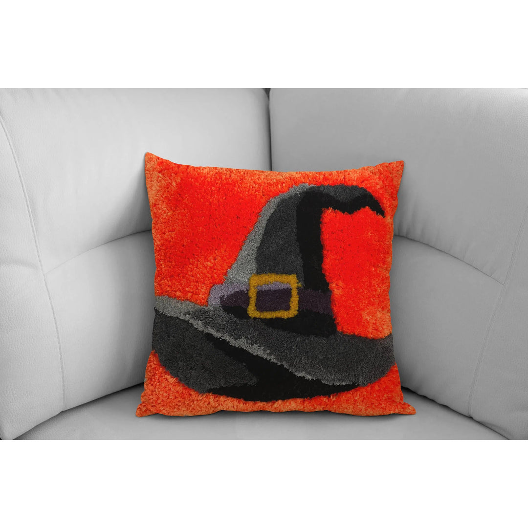 Halloween Witch Hat Pillow-Yastık & Kırlent-FILLE A FILLE DESIGN STUDIO-NowShopFun