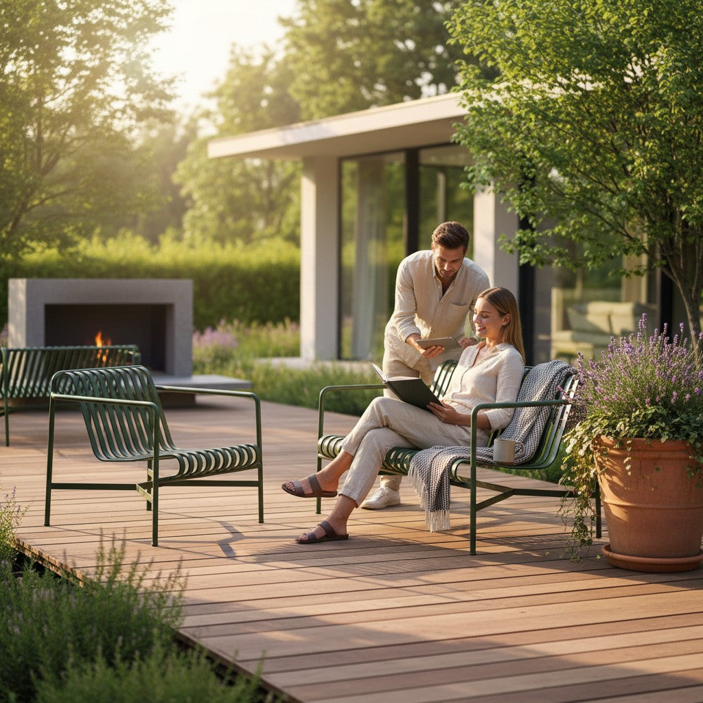 Happy Garden Haki Tekli Koltuk