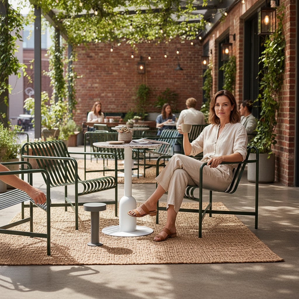 Happy Garden Haki Tekli Koltuk