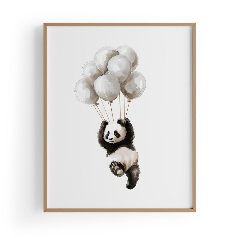 Happy Panda Çocuk Odası Tablo-Baskı-ODA.products-30 x 40 cm-Ahşap-NowShopFun