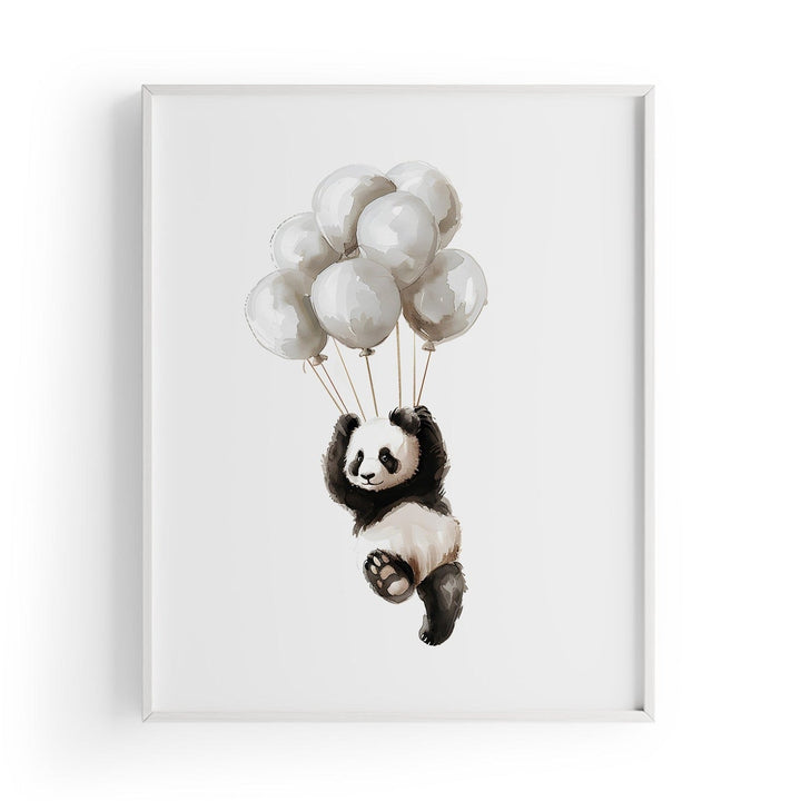 Happy Panda Çocuk Odası Tablo-Baskı-ODA.products-30 x 40 cm-Beyaz-NowShopFun