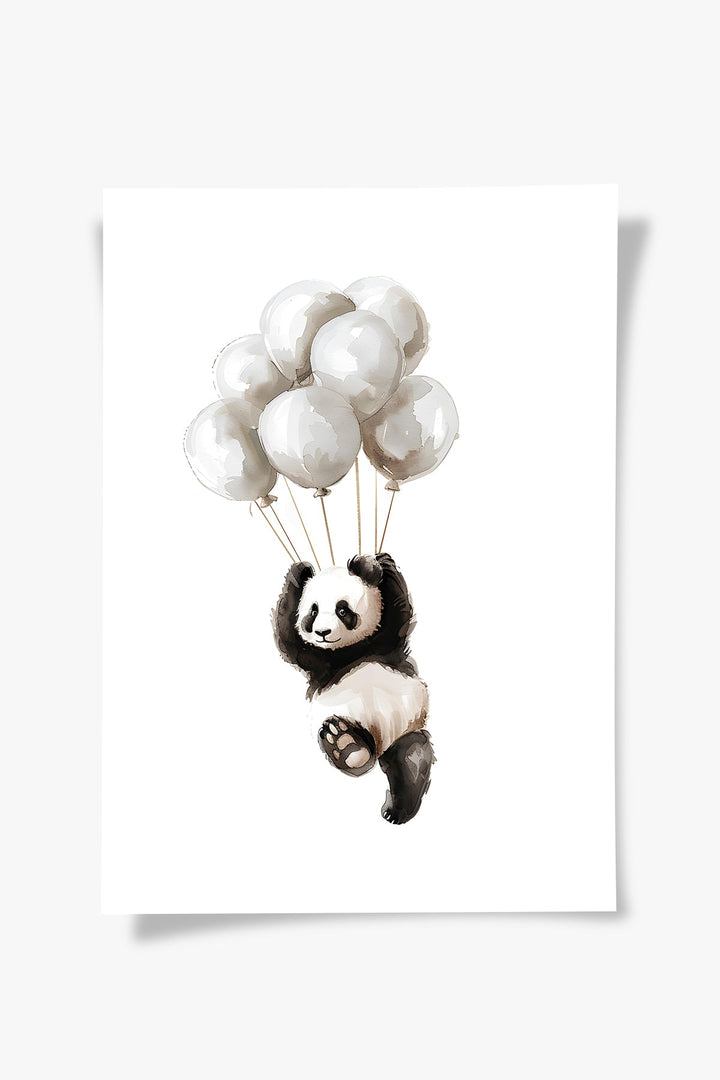 Happy Panda Çocuk Odası Tablo-Baskı-ODA.products-30 x 40 cm-Çerçevesiz-NowShopFun