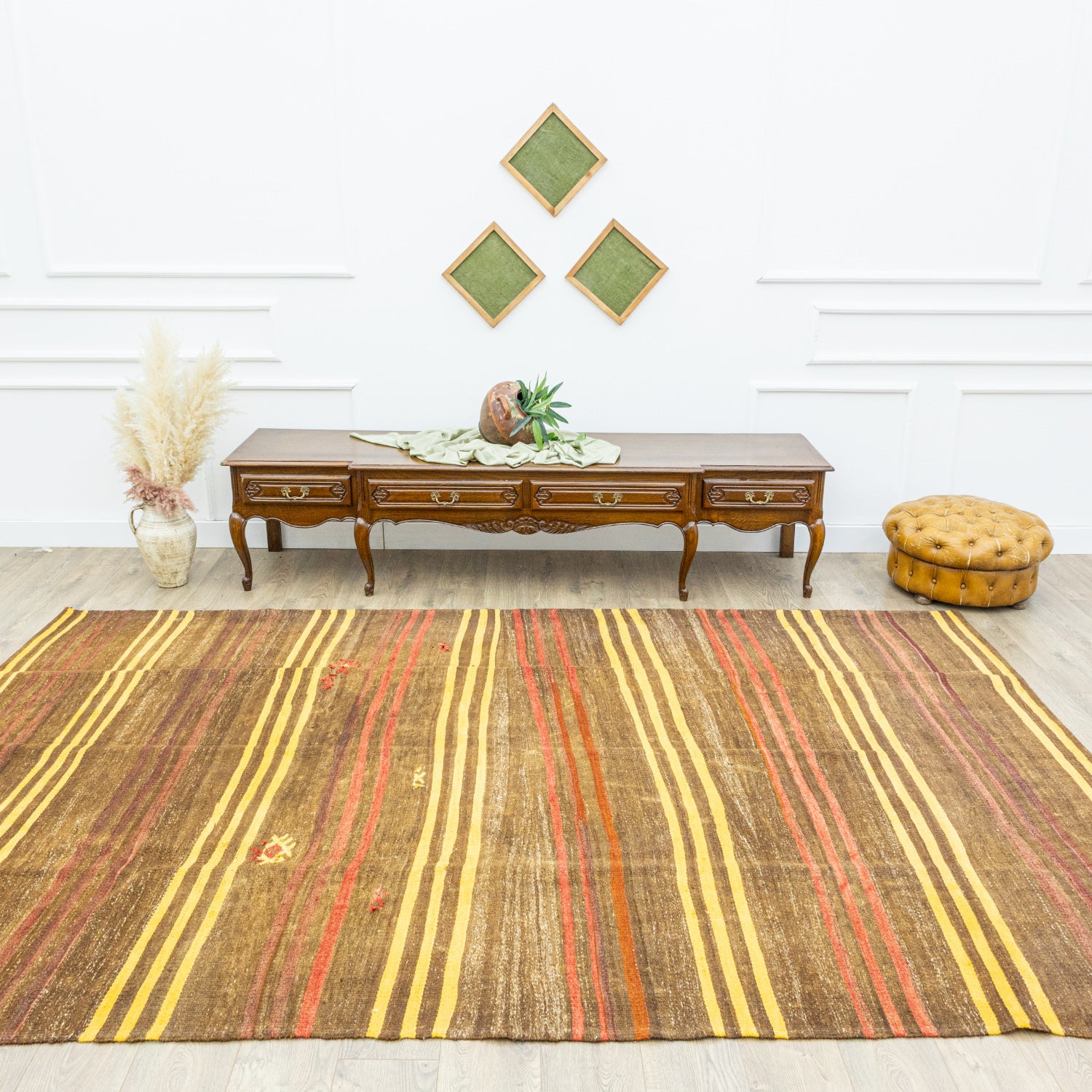 Hara El Dokuma Çubuklu Kilim 214x338 cm
