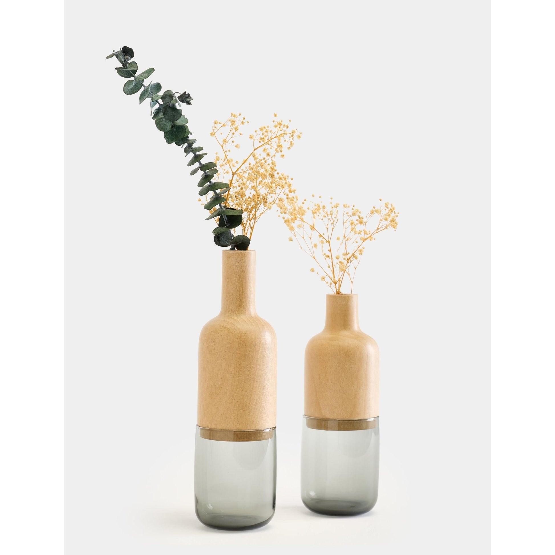 Harmony Minimalist 2'li Vazo Seti - Antrasit