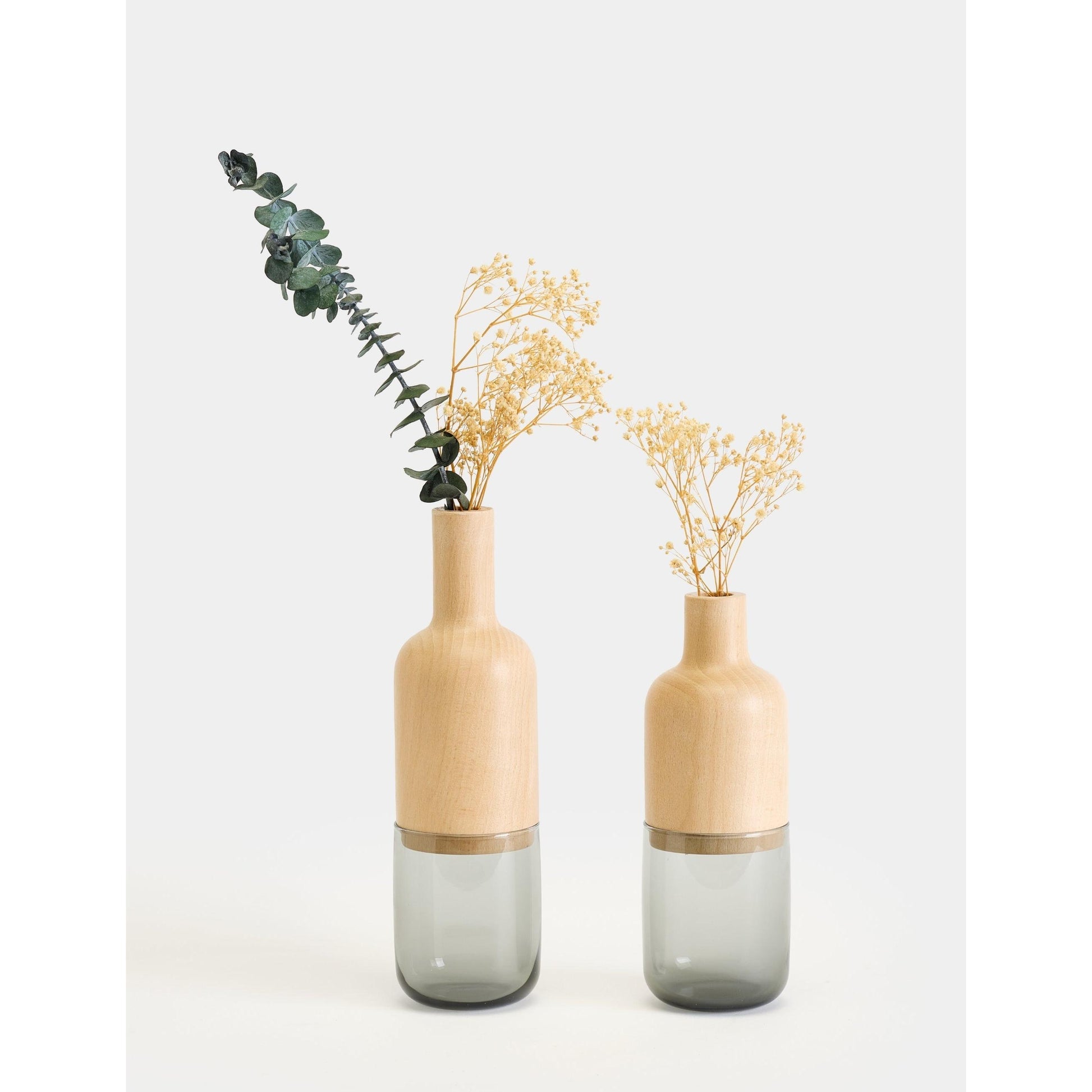 Harmony Minimalist 2'li Vazo Seti - Antrasit