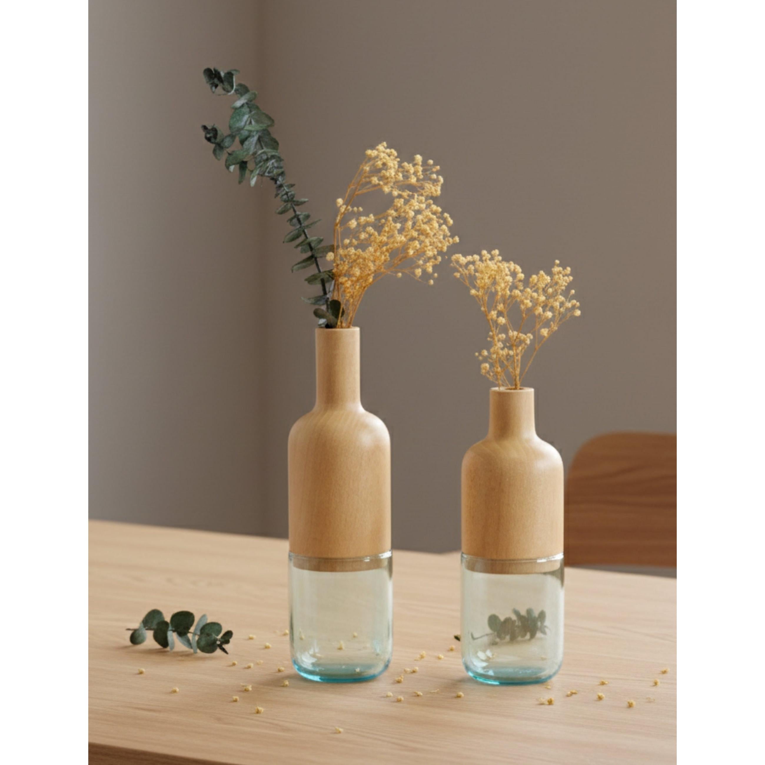 Harmony Minimalist 2'li Vazo Seti - Mint Yeşil