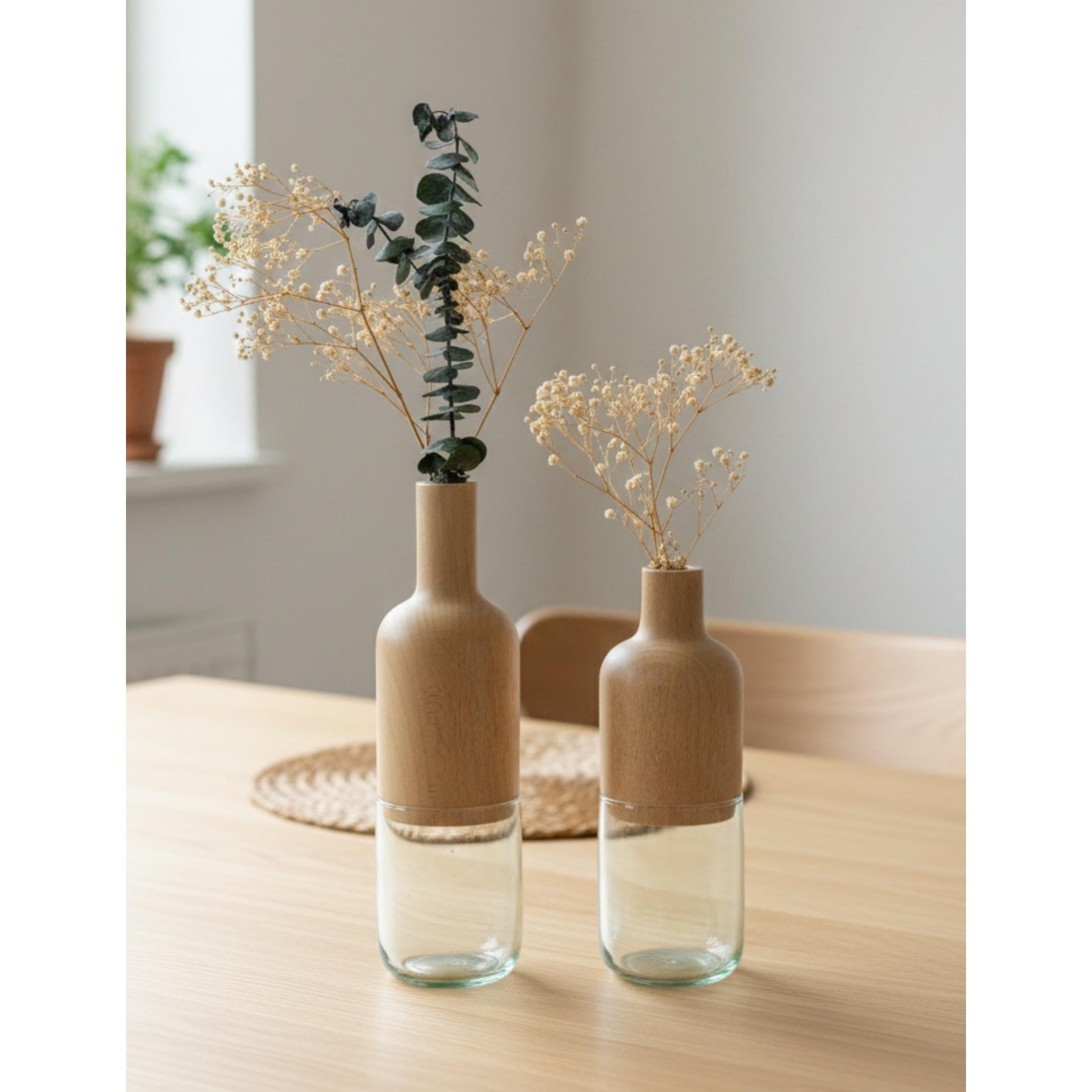 Harmony Minimalist 2'li Vazo Seti - Şeffaf