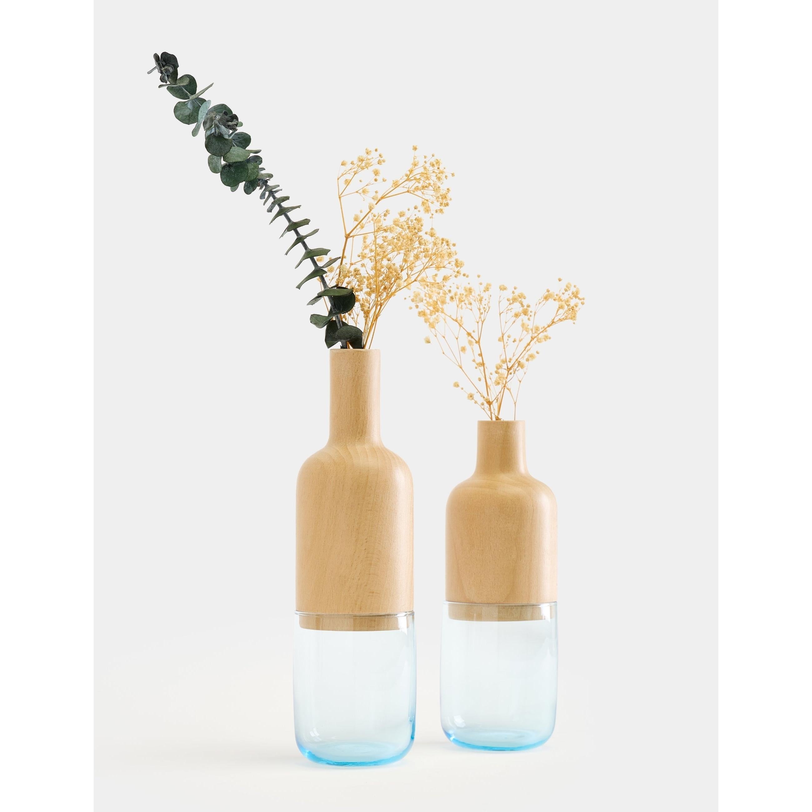 Harmony Minimalist 2'li Vazo Seti - Turkuaz