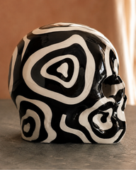 Skull Black & White Dekoratif Ürün