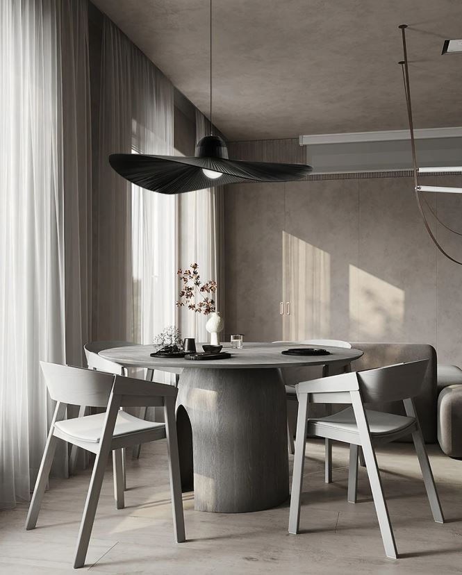 Hat Siyah Şapka Kumaş Sarkıt Avize