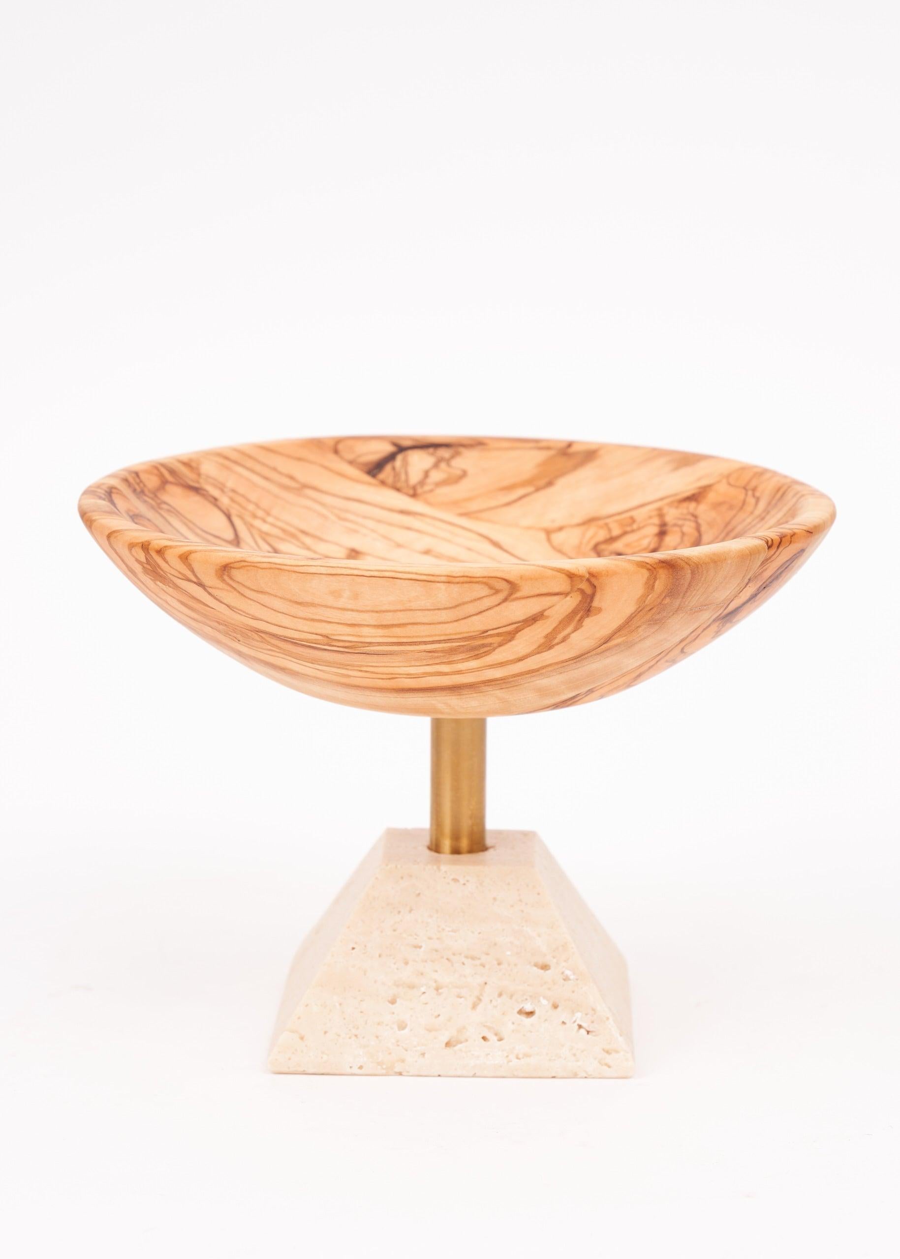 Olivo Olea Ahşap Mermer Tabanlı Sunumluk