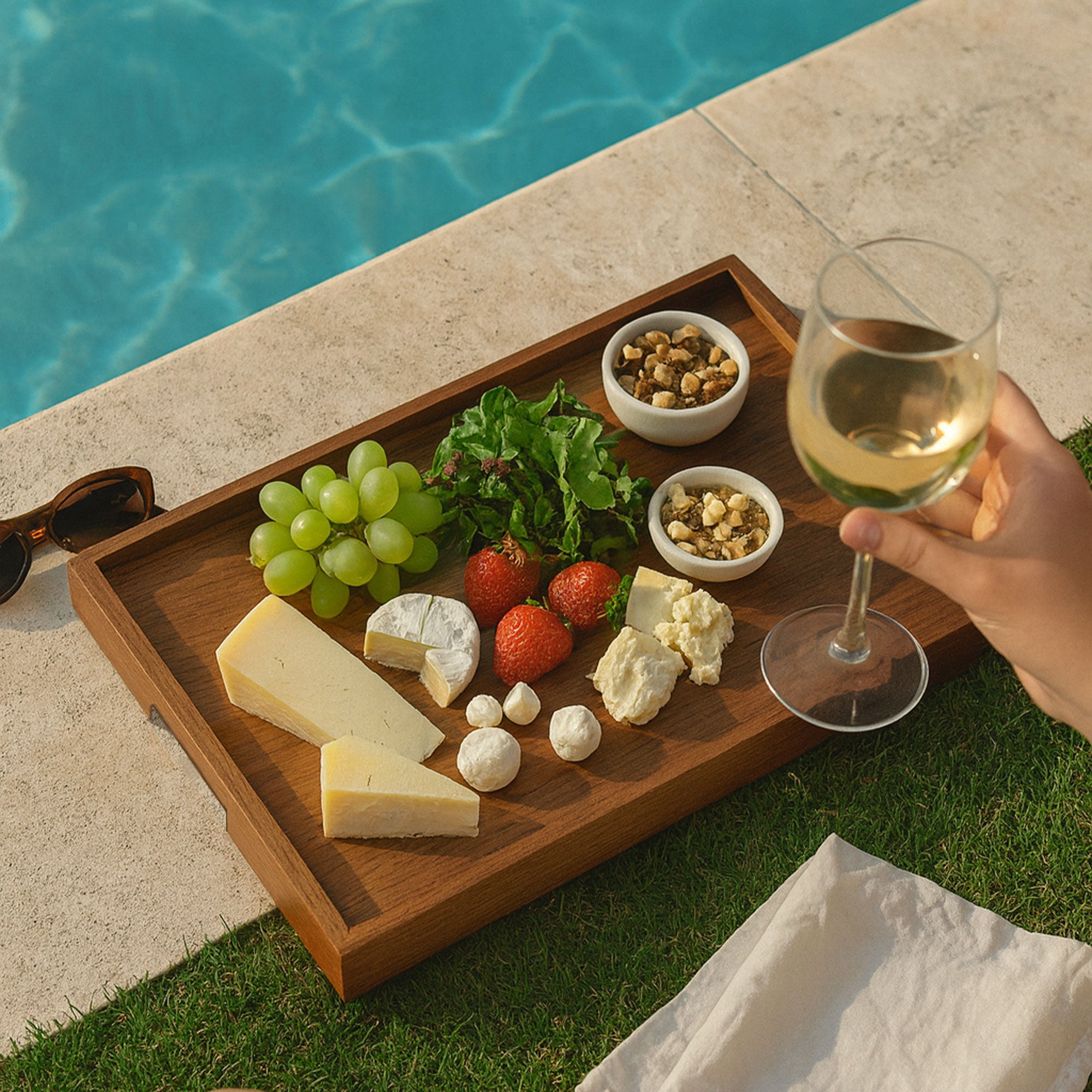 Ahşap Sunum Tepsisi - Dikdörtgen