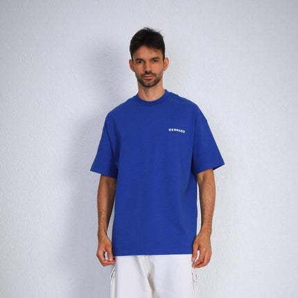Heavyweight Oversize T-shirt-Tişört-Gennaro-S-Mavi-NowShopFun
