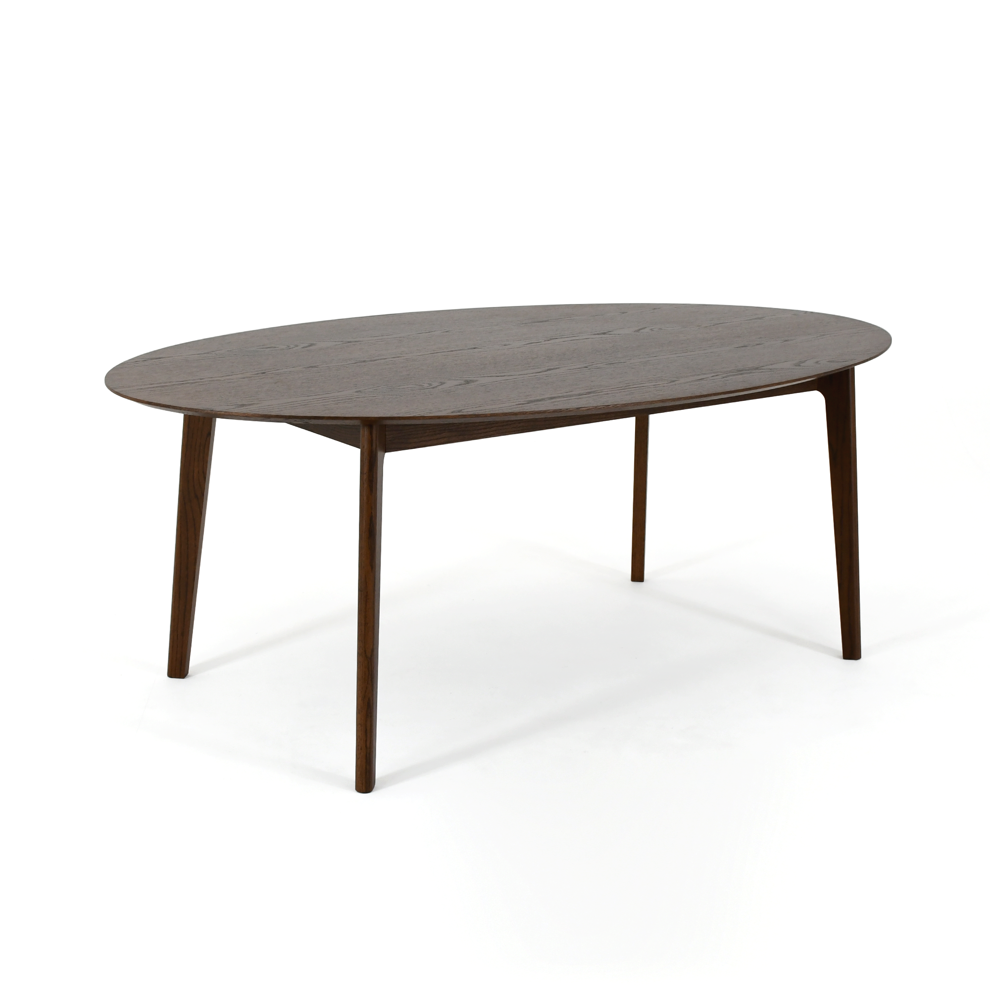 Henlow Oval Yemek Masası | Koyu Meşe