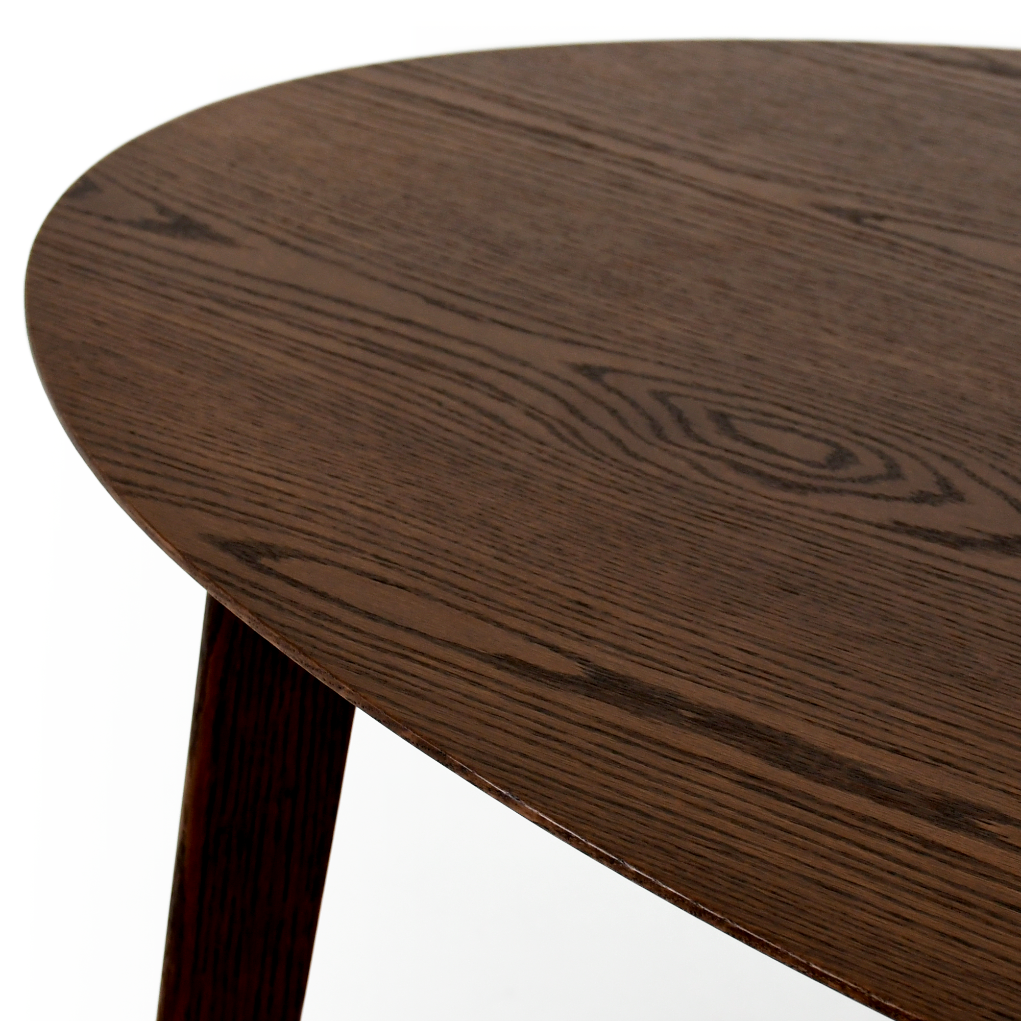 Henlow Oval Yemek Masası | Koyu Meşe