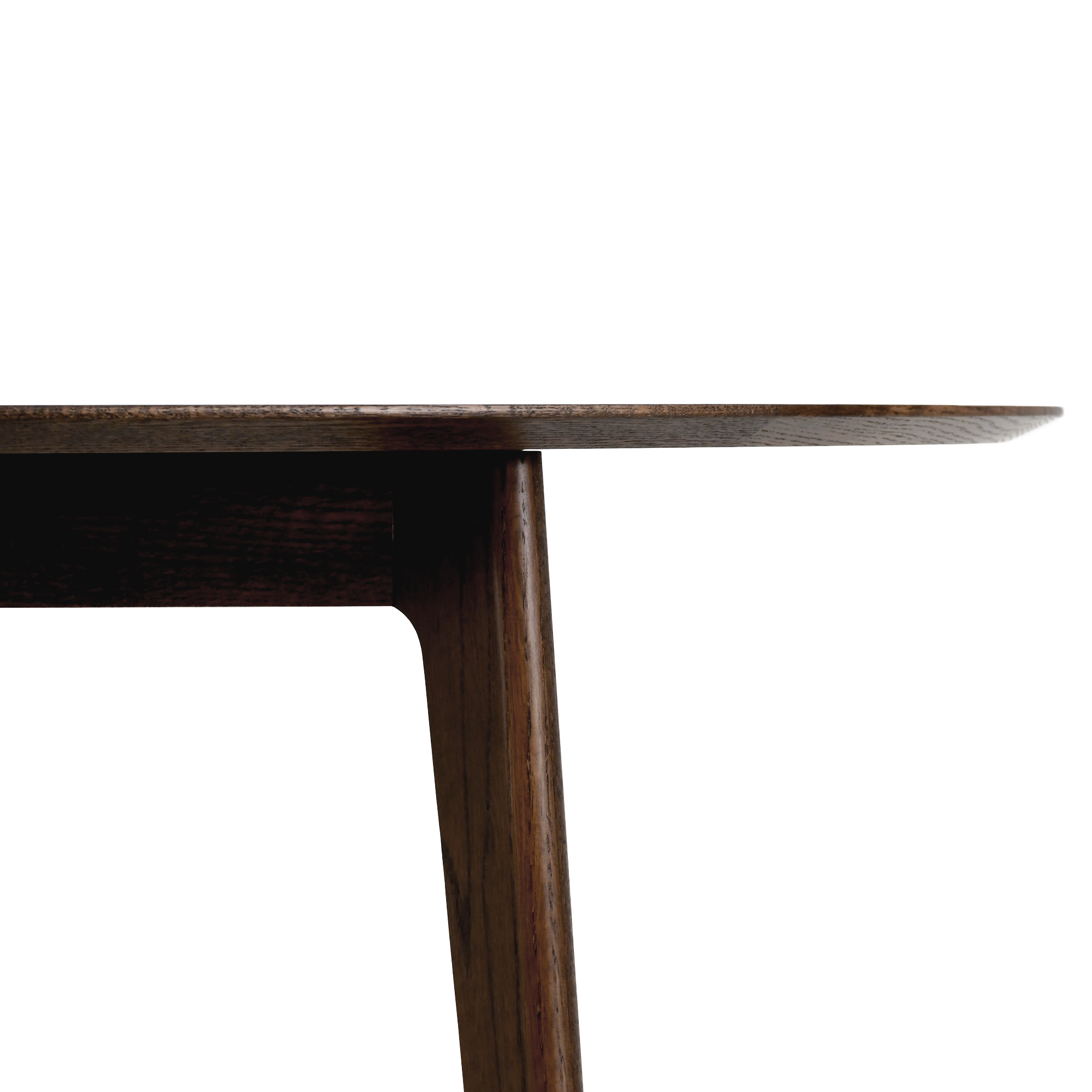 Henlow Oval Yemek Masası | Koyu Meşe