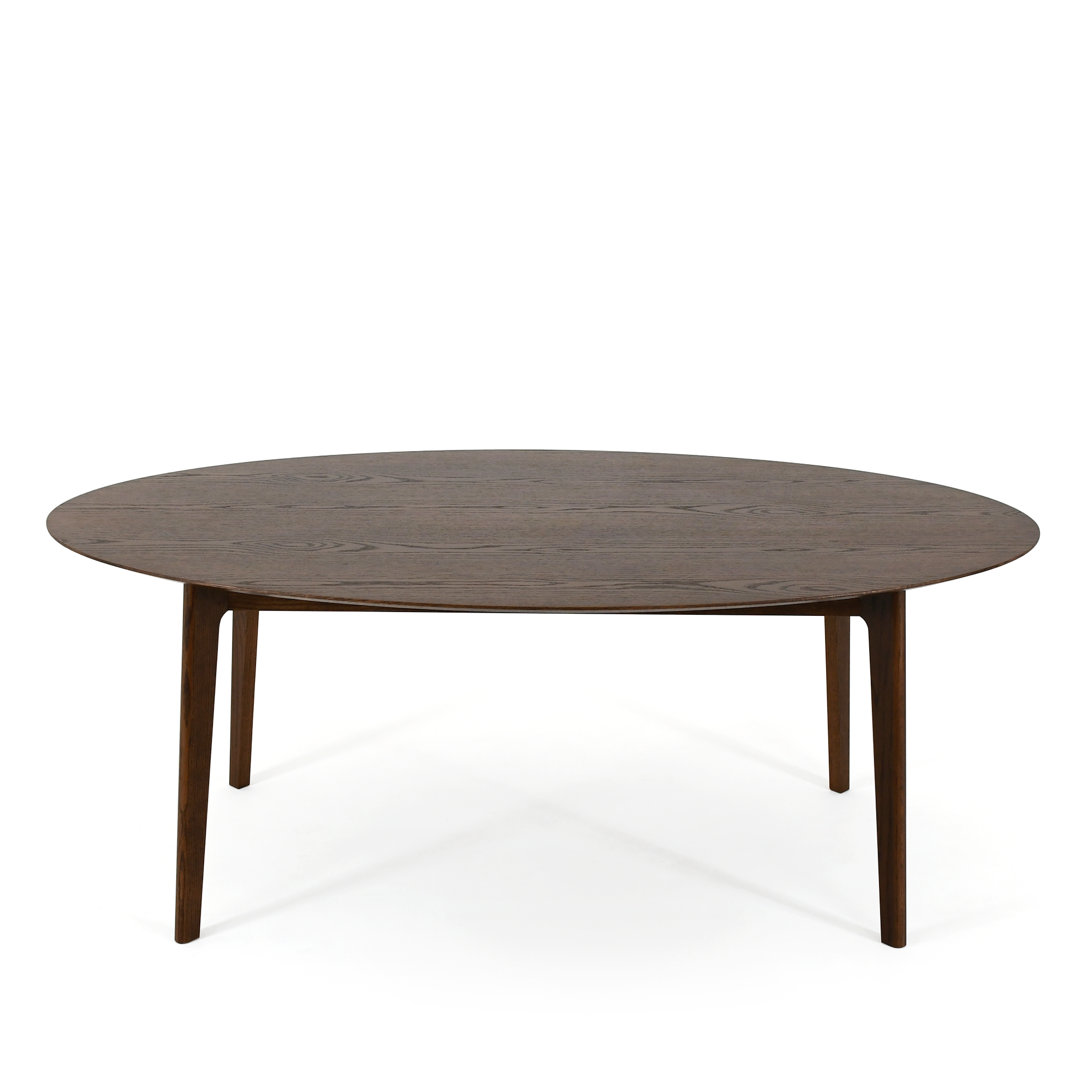 Henlow Oval Yemek Masası | Koyu Meşe