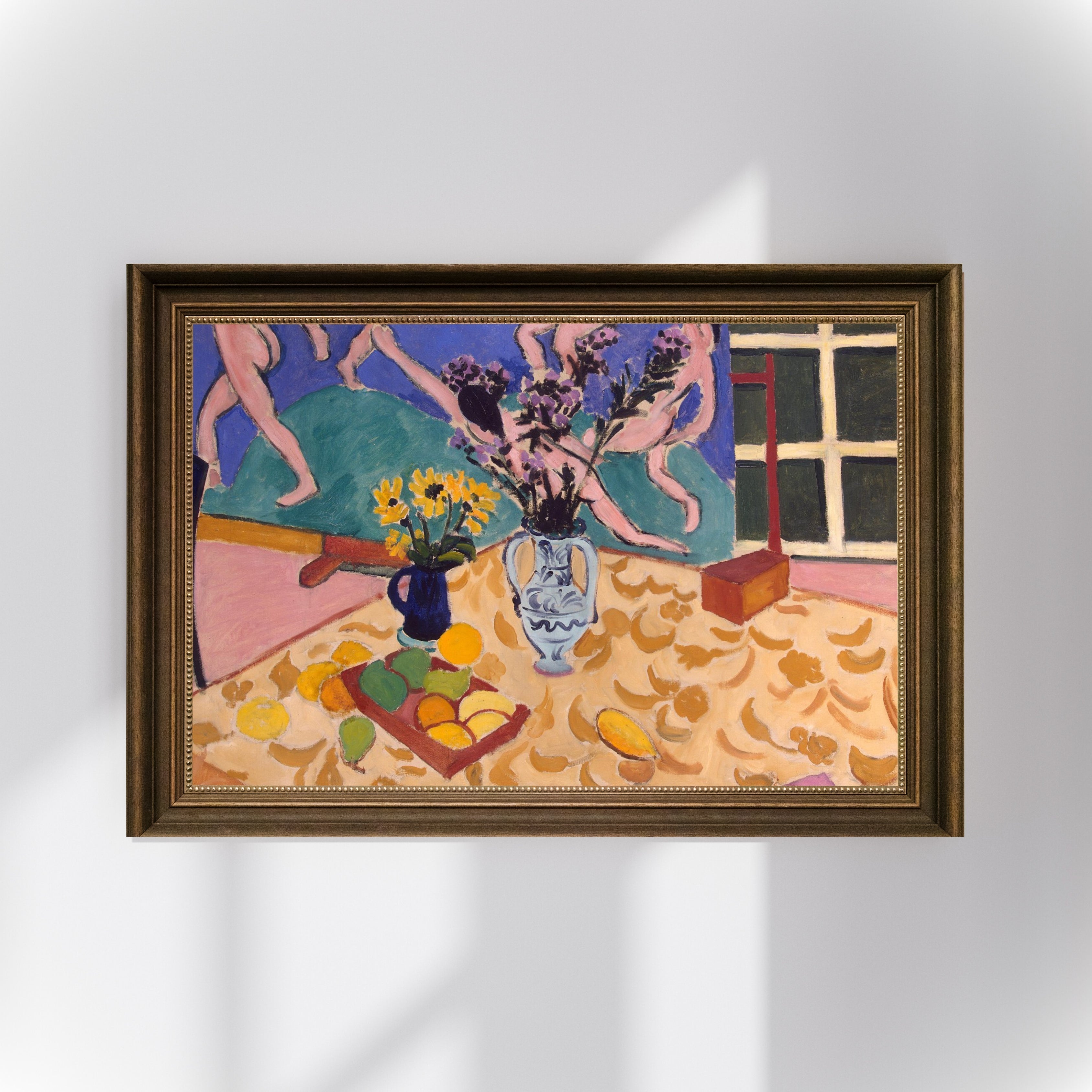 Henri Matisse - Dans Panolu Natürmort Fine Art Baskı
