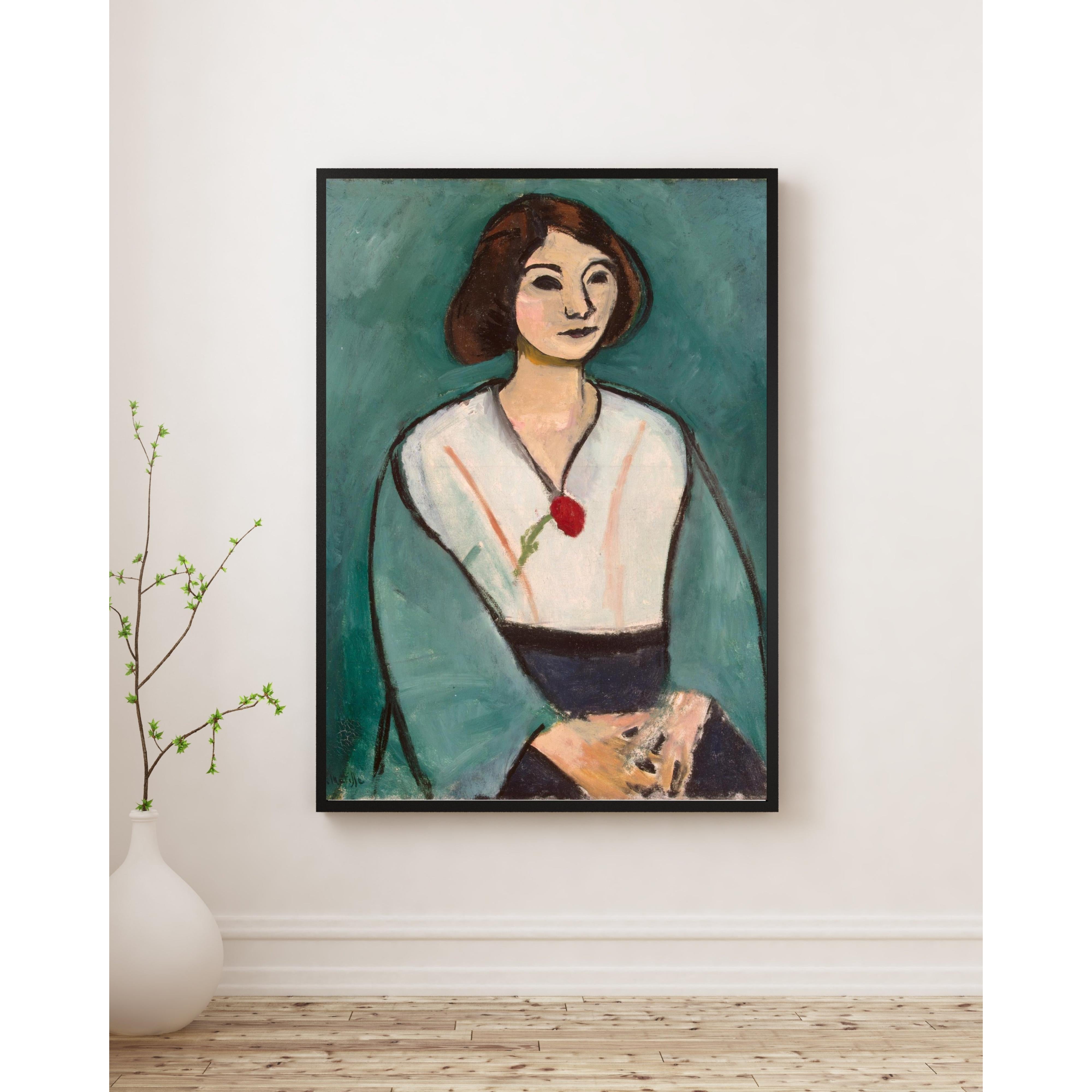 Henri Matisse - Yeşil Giysili Kadın Fine Art Baskı