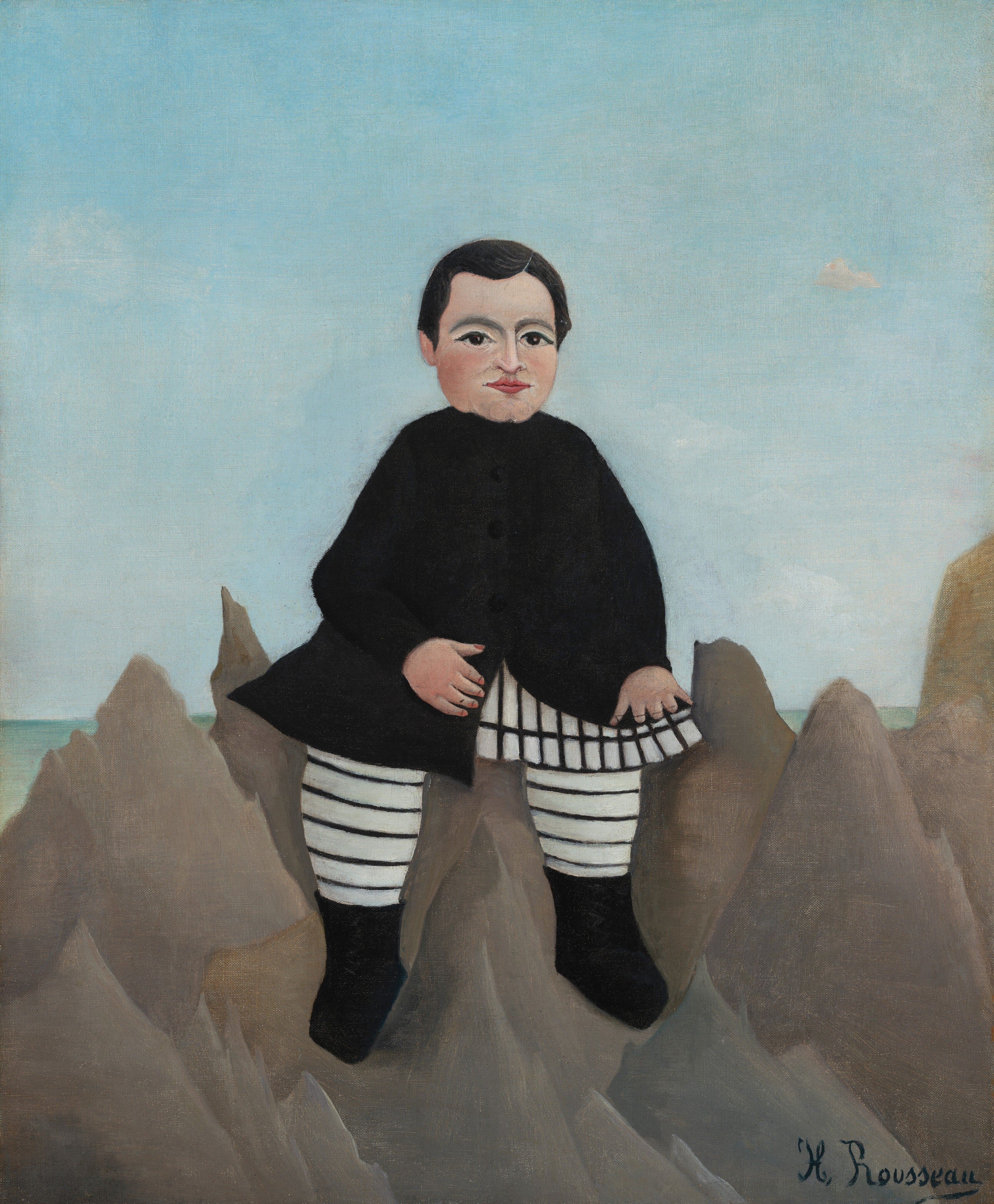 Henri Rousseau - Kayaların Üzerindeki Çocuk Fine Art Baskı