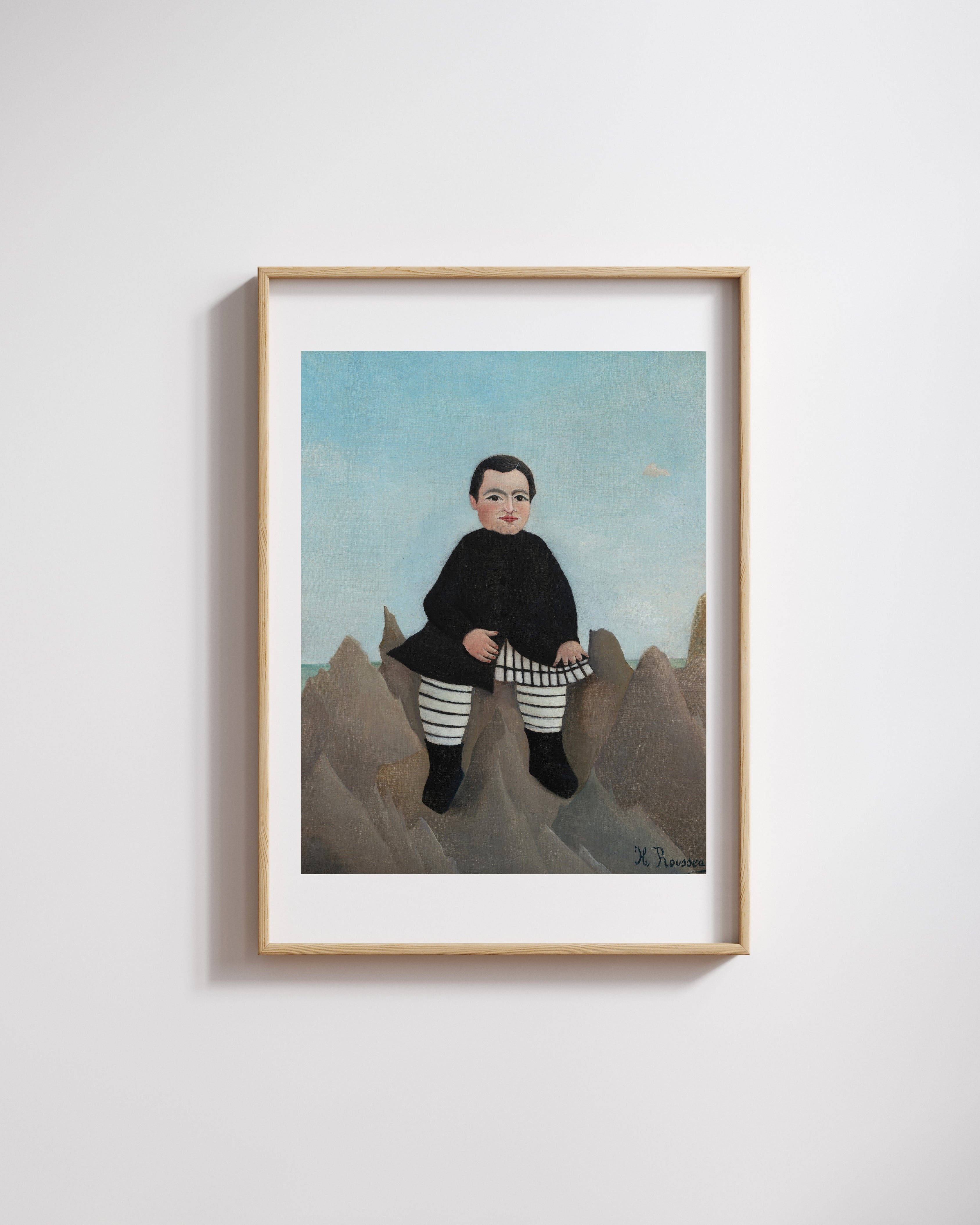 Henri Rousseau - Kayaların Üzerindeki Çocuk Fine Art Baskı