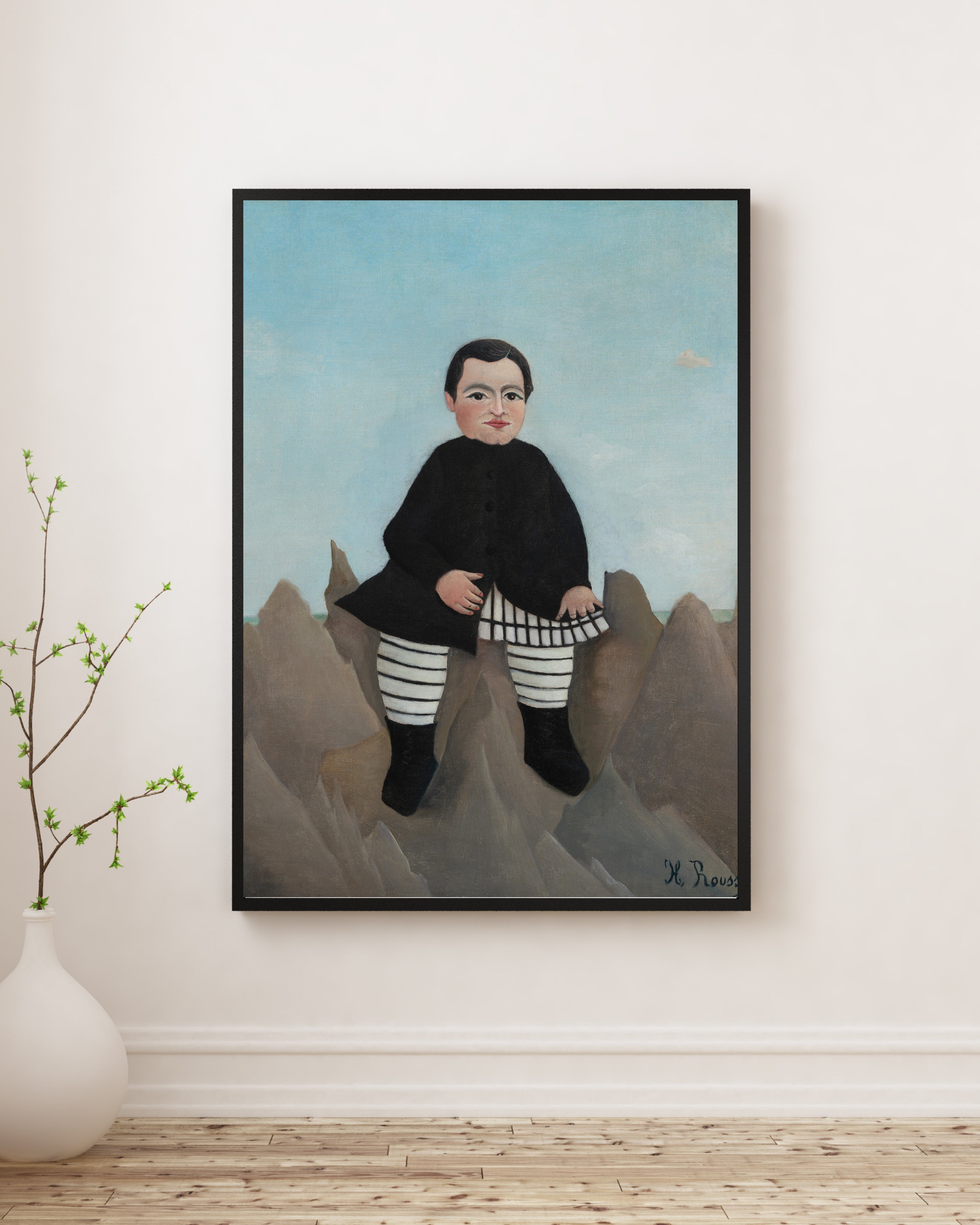 Henri Rousseau - Kayaların Üzerindeki Çocuk Fine Art Baskı
