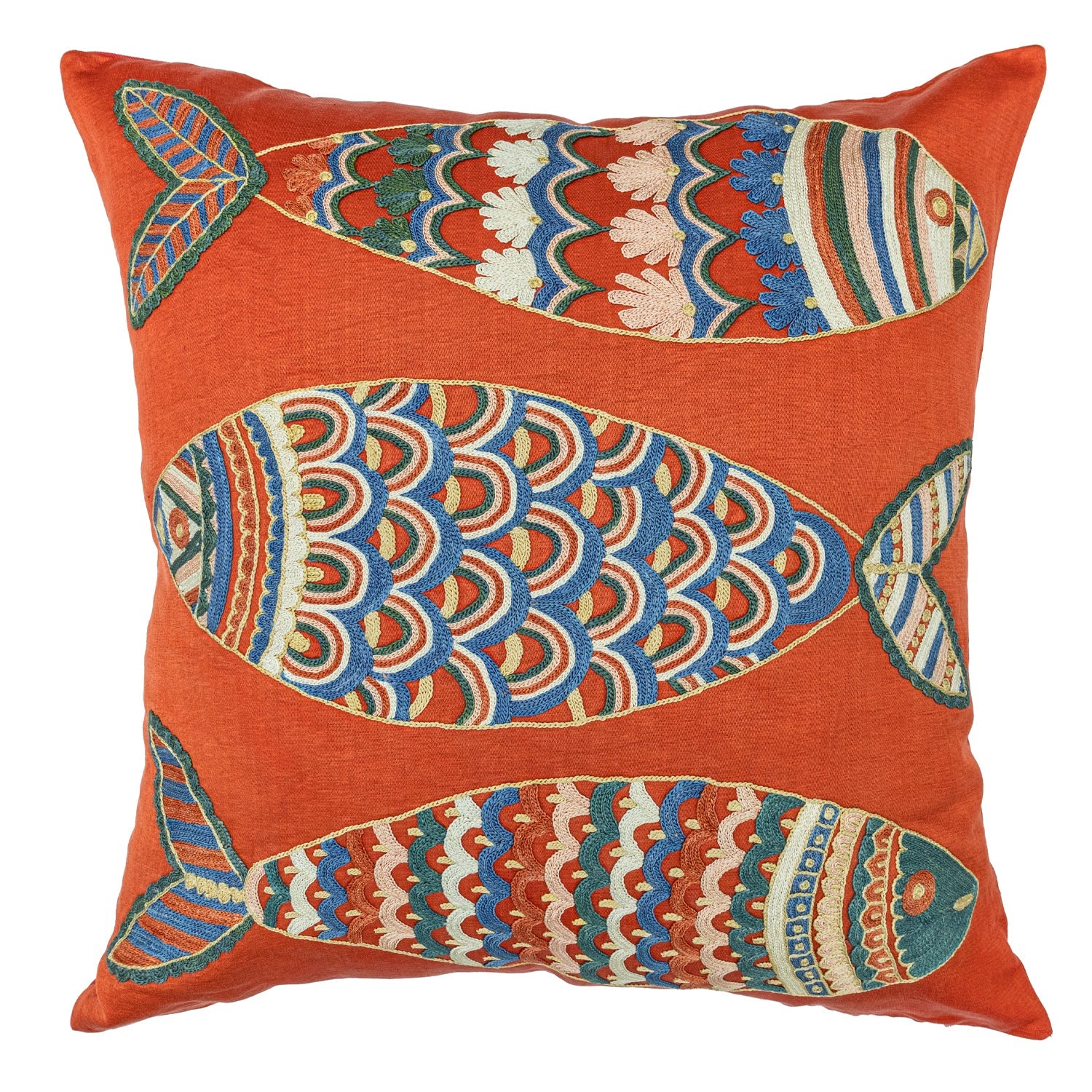 Heper Balık Desenli Kırlent 50x50 cm-Yastık & Kırlent-Soho Antiq-NowShopFun