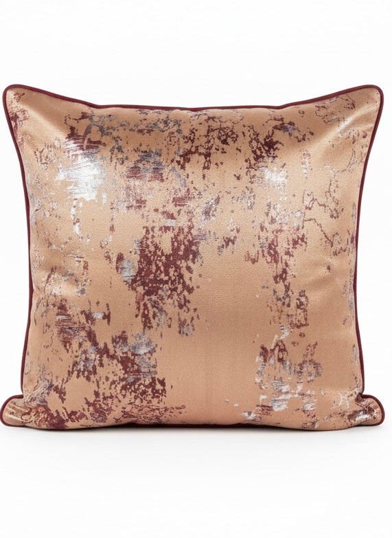 Hera, Desenli Kadife Çift Taraflı Kırlent Kılıfı-Kırlent Kılıfı-Go&Co Concept-rosegold-NowShopFun