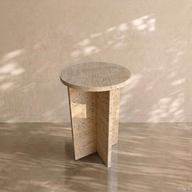 Menekşe Mermer Yan Sehpa-Yan Sehpa-Adomar Marble-Menekşe-NowShopFun