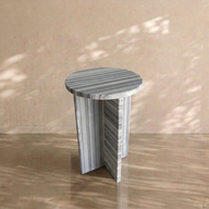 Menekşe Mermer Yan Sehpa-Yan Sehpa-Adomar Marble-Marmara-NowShopFun