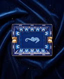 Space Sparkle Gold Rimmed Ashtray - Navy