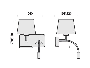 Hold Apli̇K 1l White Ø14x27 Cm E27 1x20w Led 3w 3000k Sağ