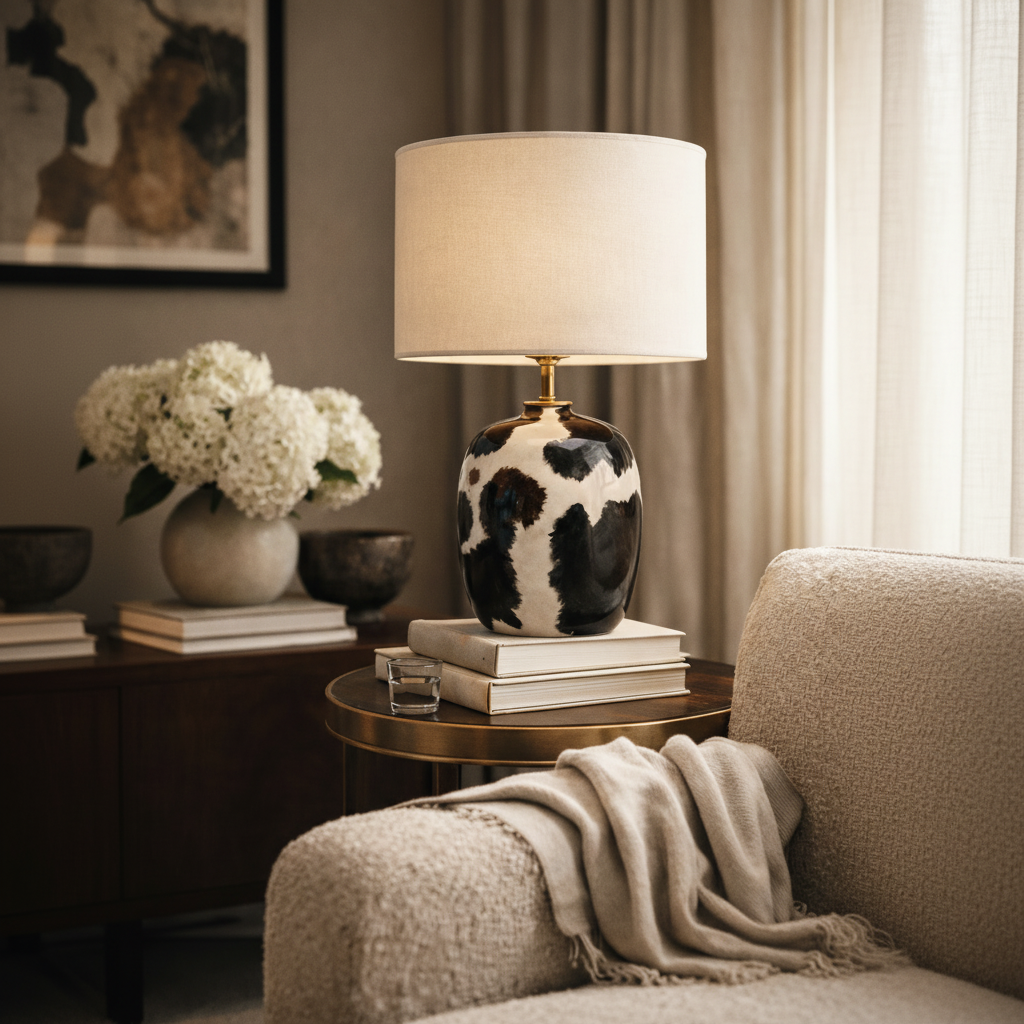 Holstein Noir Abajur