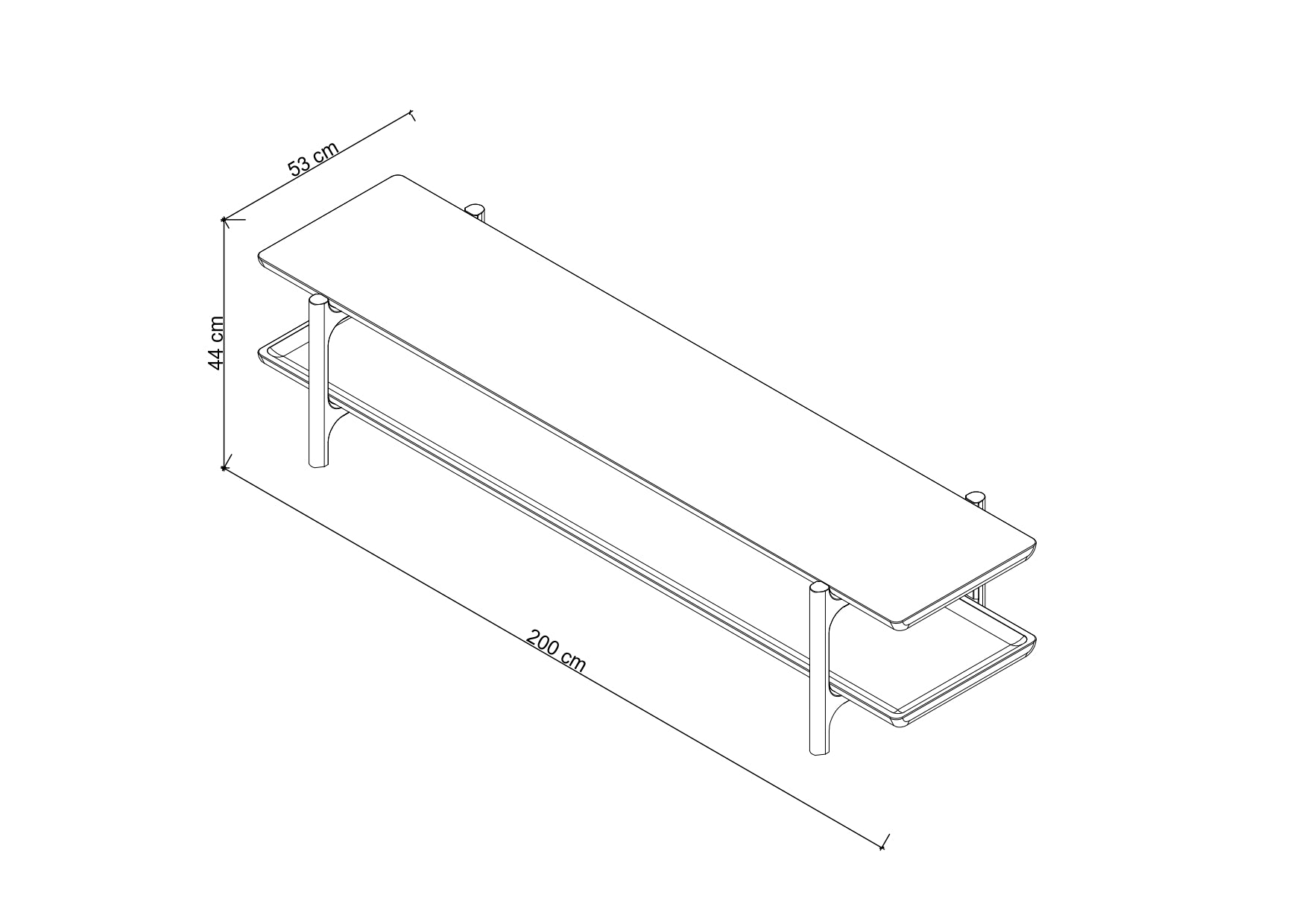 Homeland TV Unit, Oak