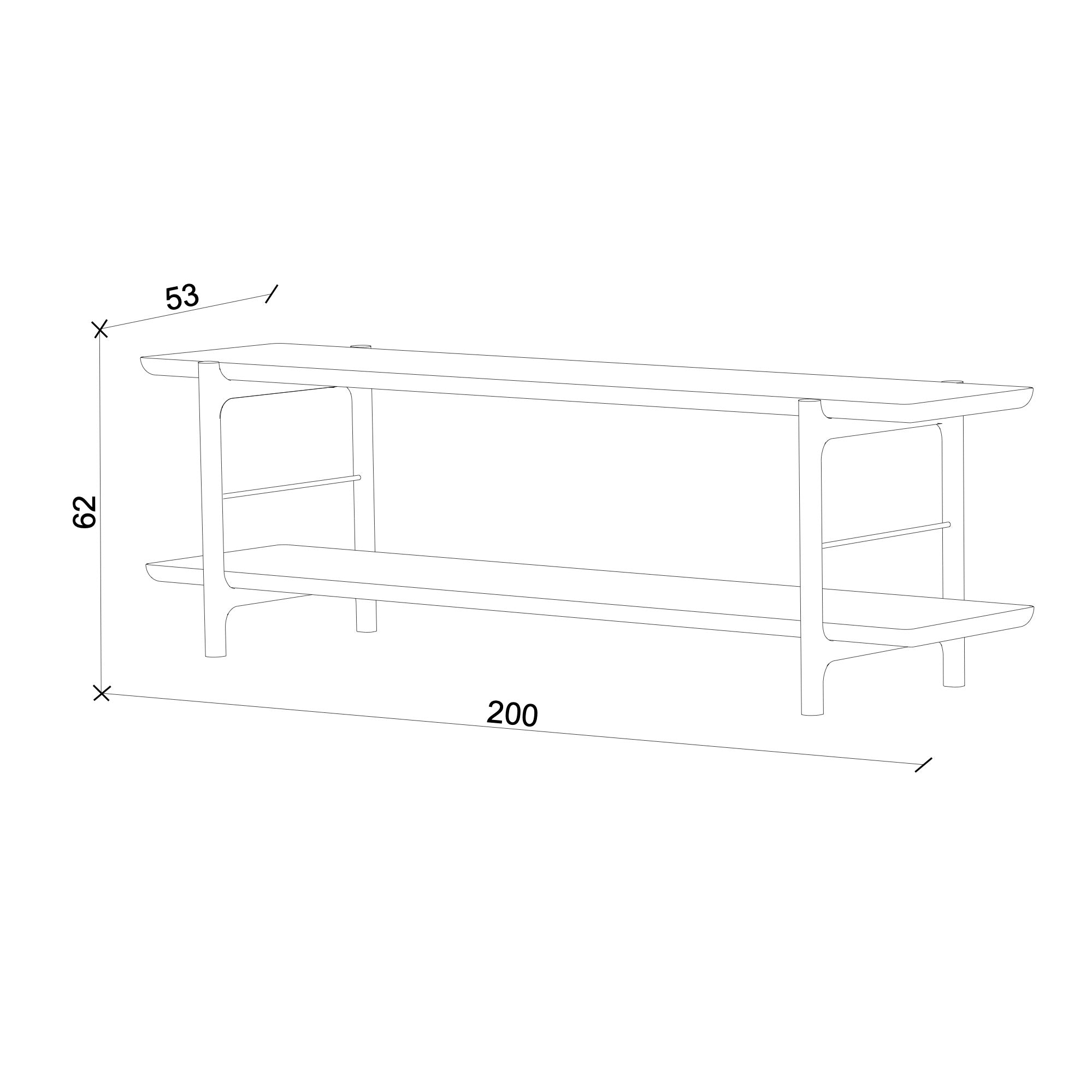 Homeland TV Unit, Oak