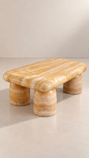 Honey Onyx Doğal Taş Sehpa