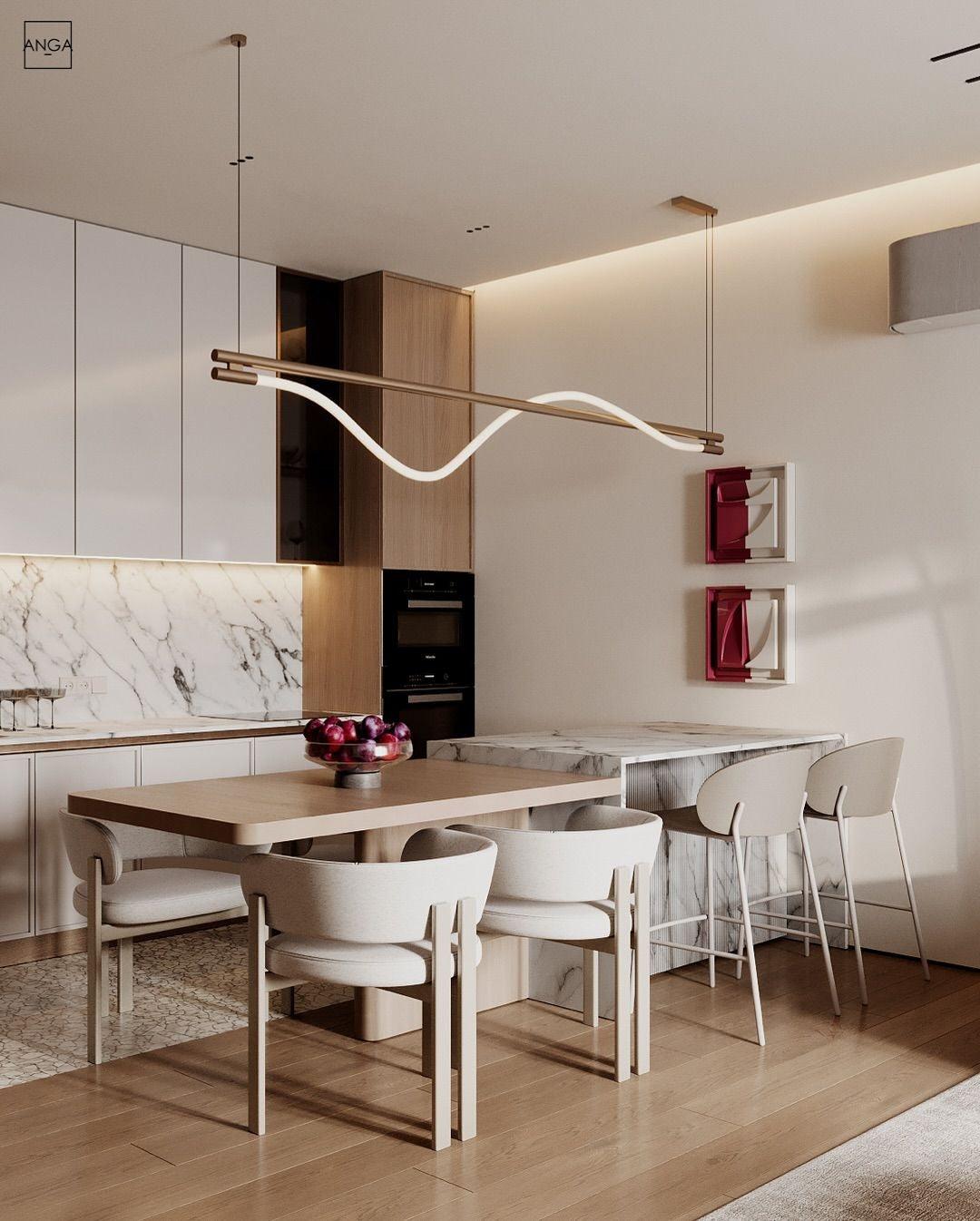 Hortum Tavan Aydınlatması-Avize-Rose Lighting-Yemek Masası Avizesi-NowShopFun