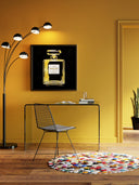 Club Cam Çalışma Masası Modern Minimalist 125cm Şeffaf Tasarım