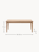 Velotti Uzatmalı Yemek Masası 180-230x95 cm