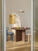 Velotti Yuvarlak Meşe Yemek Masası 120 cm