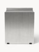 Aiden Metal Komodin, Modern Minimalist Fırçalanmış Çelik