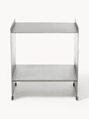 Aiden Metal Komodin, Modern Minimalist Fırçalanmış Çelik