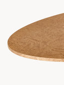 Velotti Oval Burlwood Yemek Masası Altın Ayaklı