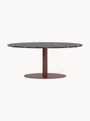Miley Oval Mermer Yemek Masası 180 x 90 cm