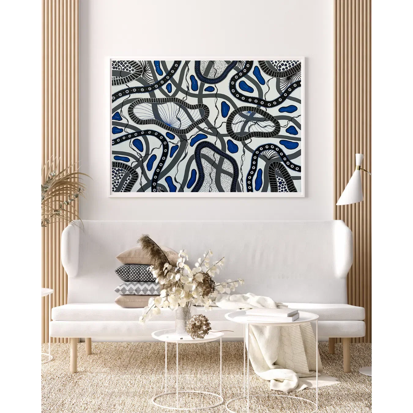 Hücrenin İçinde In The Cell Kansas Üzeri Akrilik Tablo