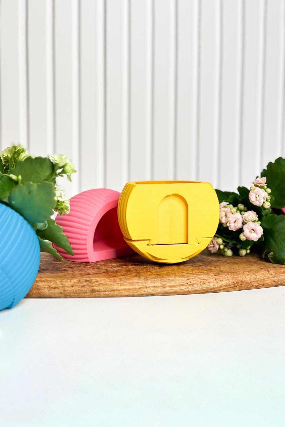 Hue Nest Mini Duvar Saksısı-Saksı-Tou Workshop-mavi-NowShopFun