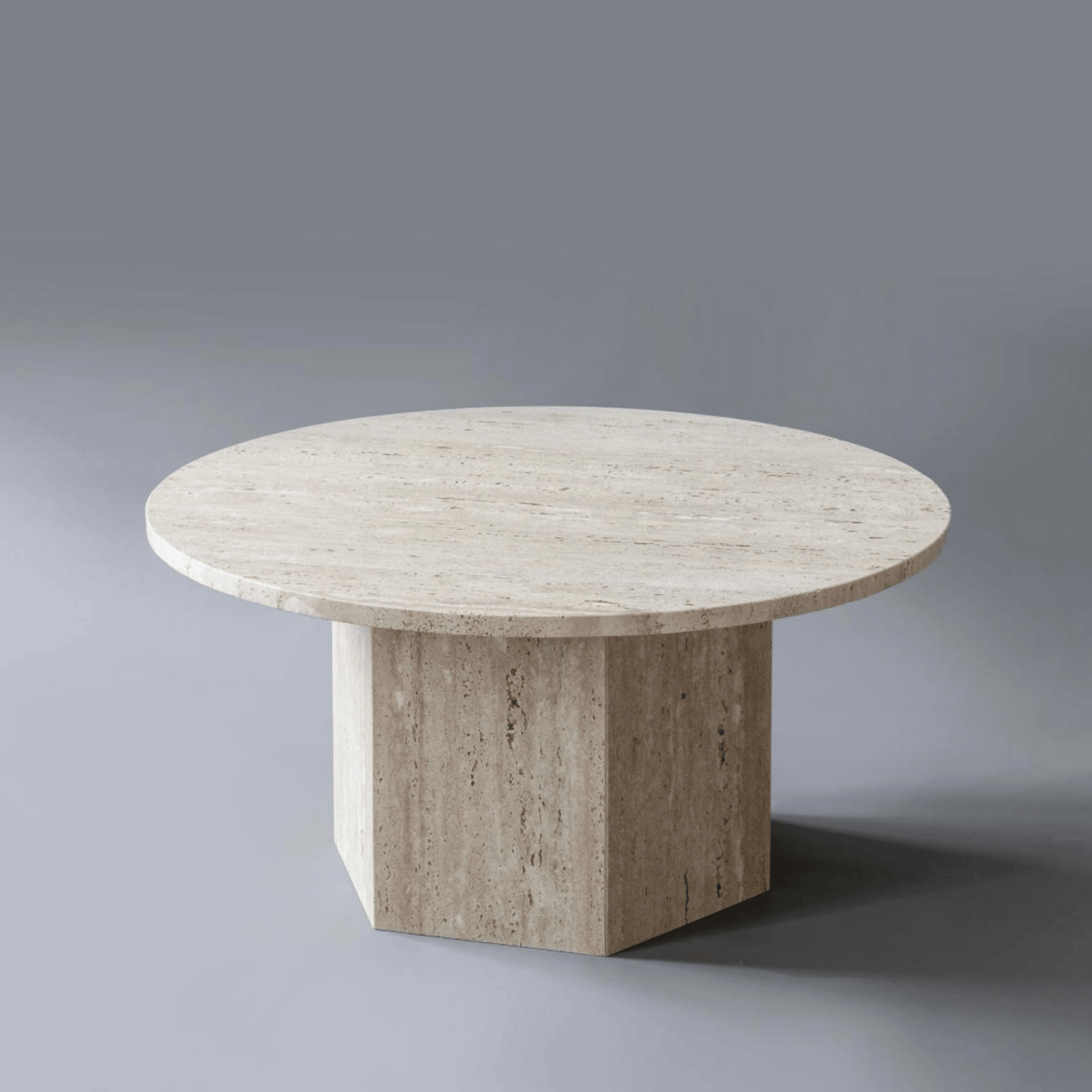 Hydra Traverten Orta Sehpa-Sehpa-Marmony Concept-NowShopFun